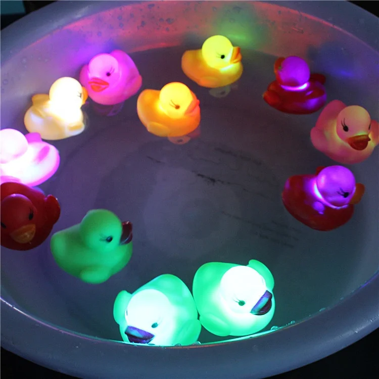 Free Samples Water Activated Glow Light Up Yellow Led Floating Duck For