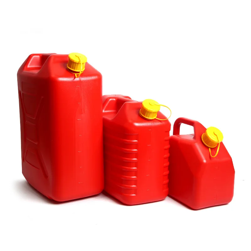 Hdpe 5l Plastic Gasoline Jerry Can Portable Fuel Tank Red Gasoline