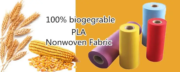 Eco Friendly Nonwoven 100% Biodegradable Pp & Pla Spunbond Nonwoven ...