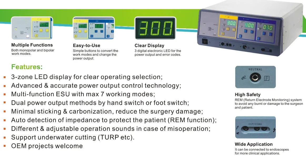 Portable Surgical High Frequency Diathermy Machine