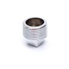 3/8" - 1" Brass male chrome plated square round pipe fitting end cap