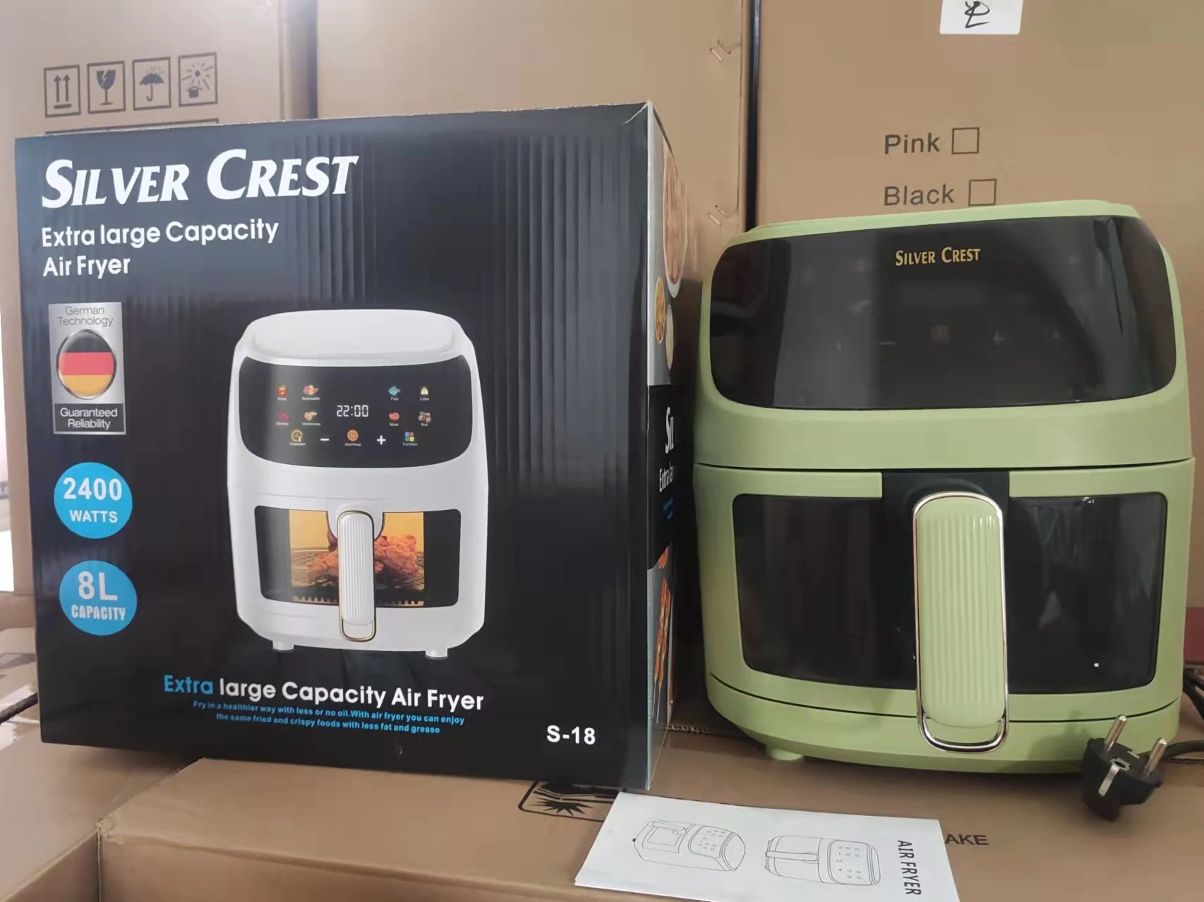 8l Air Fryer Oilless Cooker For Roasting Health Fryer Pizza Steak