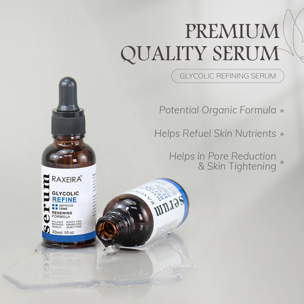 Hot Sale Glycolic Acid Skin Care Serum Fade Spots Anti Aging Antiwrinkle For Facial Whitening