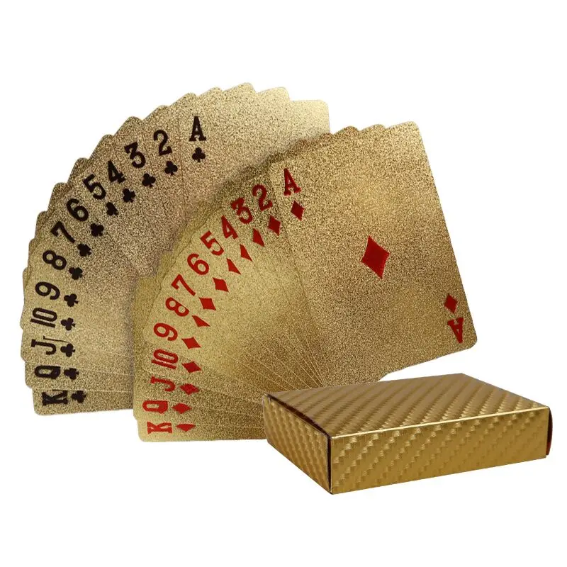 Details about   24K Gold Playing Cards Poker Game Deck Gold Foil Poker Set Plastic Waterproof 
