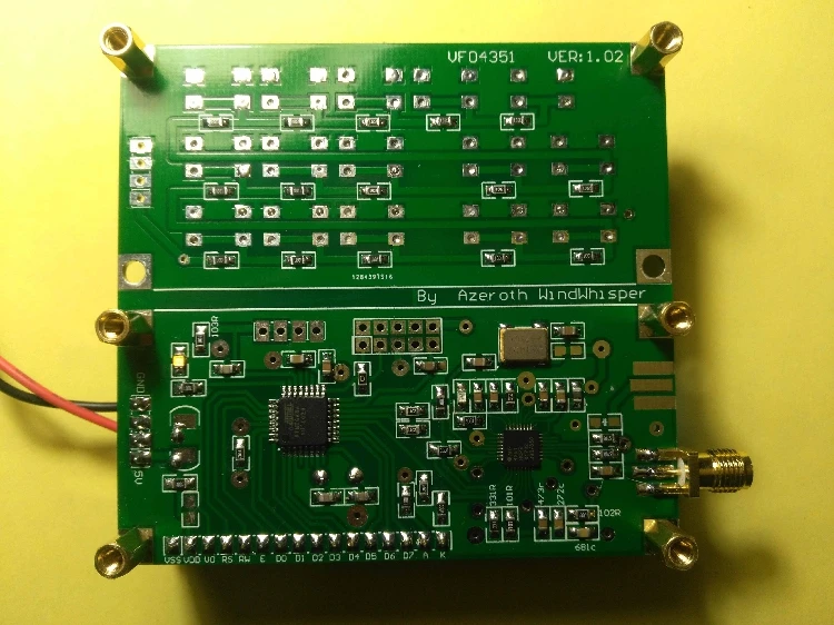 35MHz-4000MHz Simple RF Signal Generator Signal Source ADF4351 VFO HXY D6 V1.02 