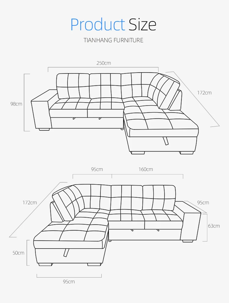 Top Quality Living Room Sofa Beds Modern Simple Sofa Bed Design Fabric