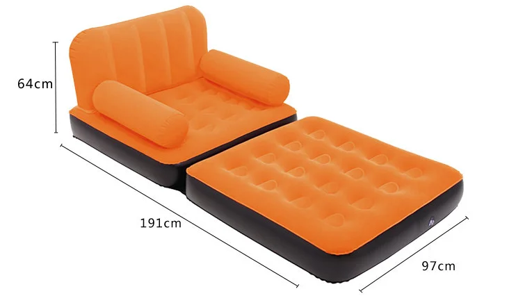 round air mattress bed