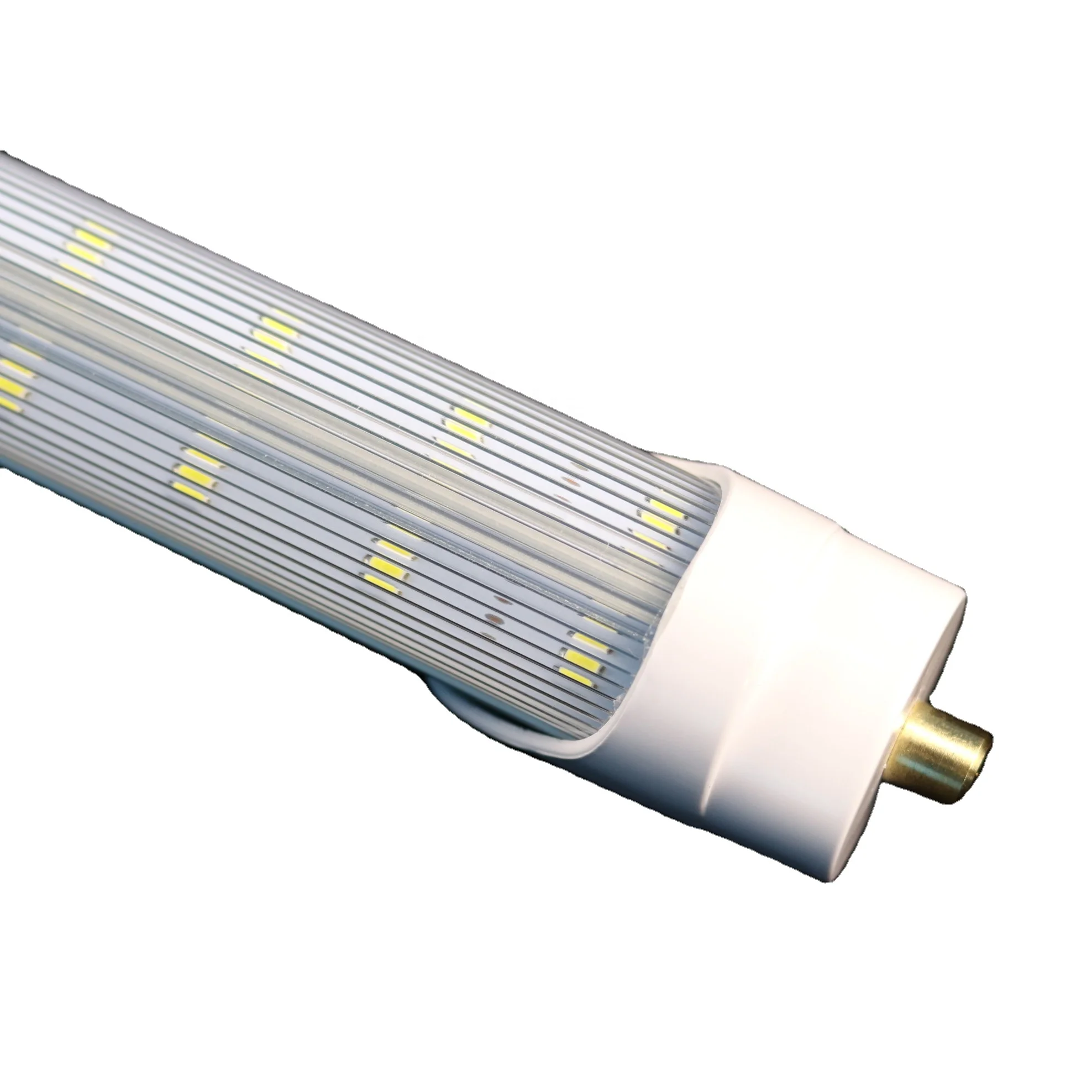 High lumens UL CE ROHS 4ft 5ft 6ft 8ft led linear led shop light dual row v shape t8 Integrated led tube light