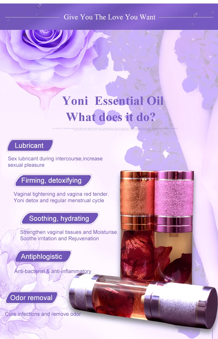 100 Natural Rose Yoni Oil Yoni Essential Oil Vaginal Care Anti Itch
