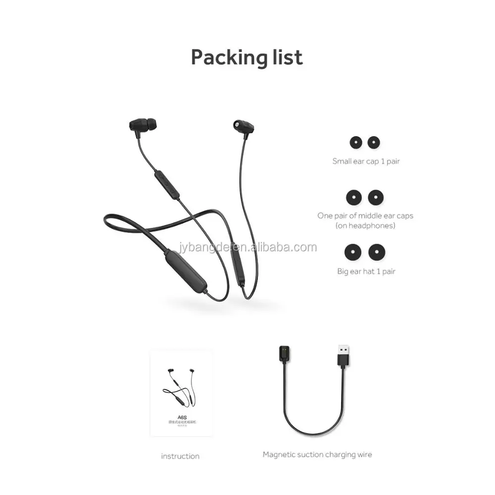 Stylish Gift In-ear Ultra Light Running Headphones Bass Earphone Sports Wireless Headset Hang neck type Stereo wire - ANKUX.COM