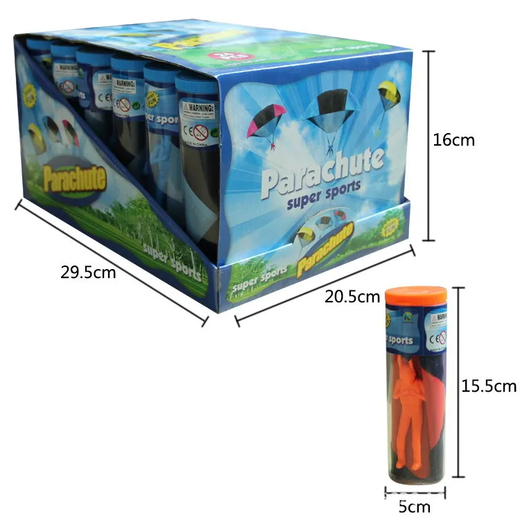 Wholesale Hand Throwing Mini Play Parachute Paratrooper Outdoor Games Children Educational Toys with Figure Soldier for Kids
