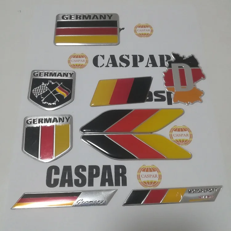 Autocollant Pare-chocs Deutschland 100mm - Vinyle Imperméable Pour Voiture, Casque, Etc.