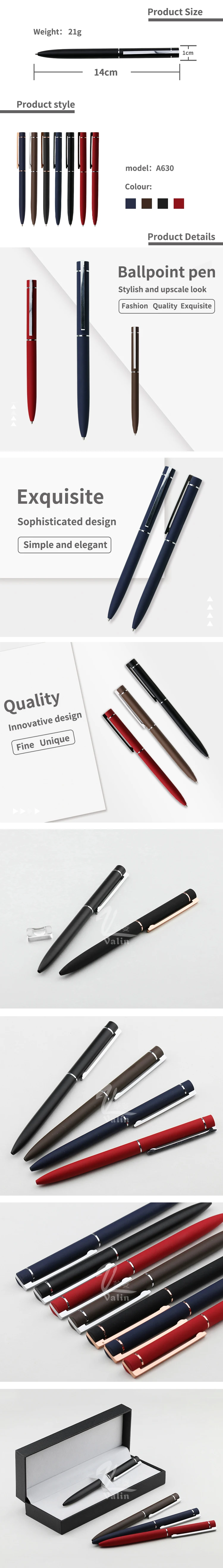 Best Ball Pen Brands Metal Ballpoint Pen Slim Elegant Soft Touch Ball