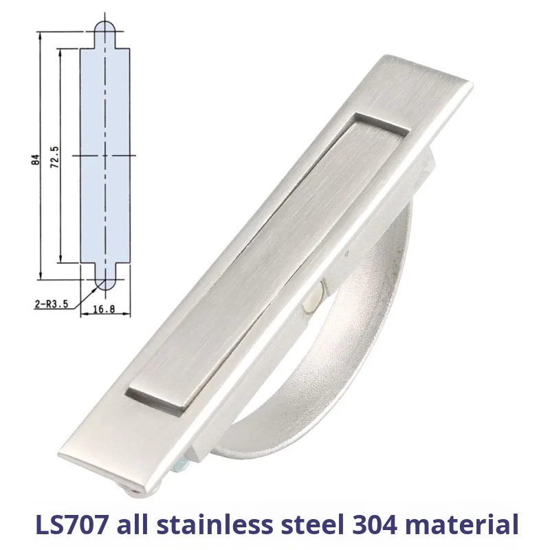 Handle PL005 Ball Ring LS707 Invisible Concealed Drawer with Rotating Zinc Alloy Handle Without Back Cover factory