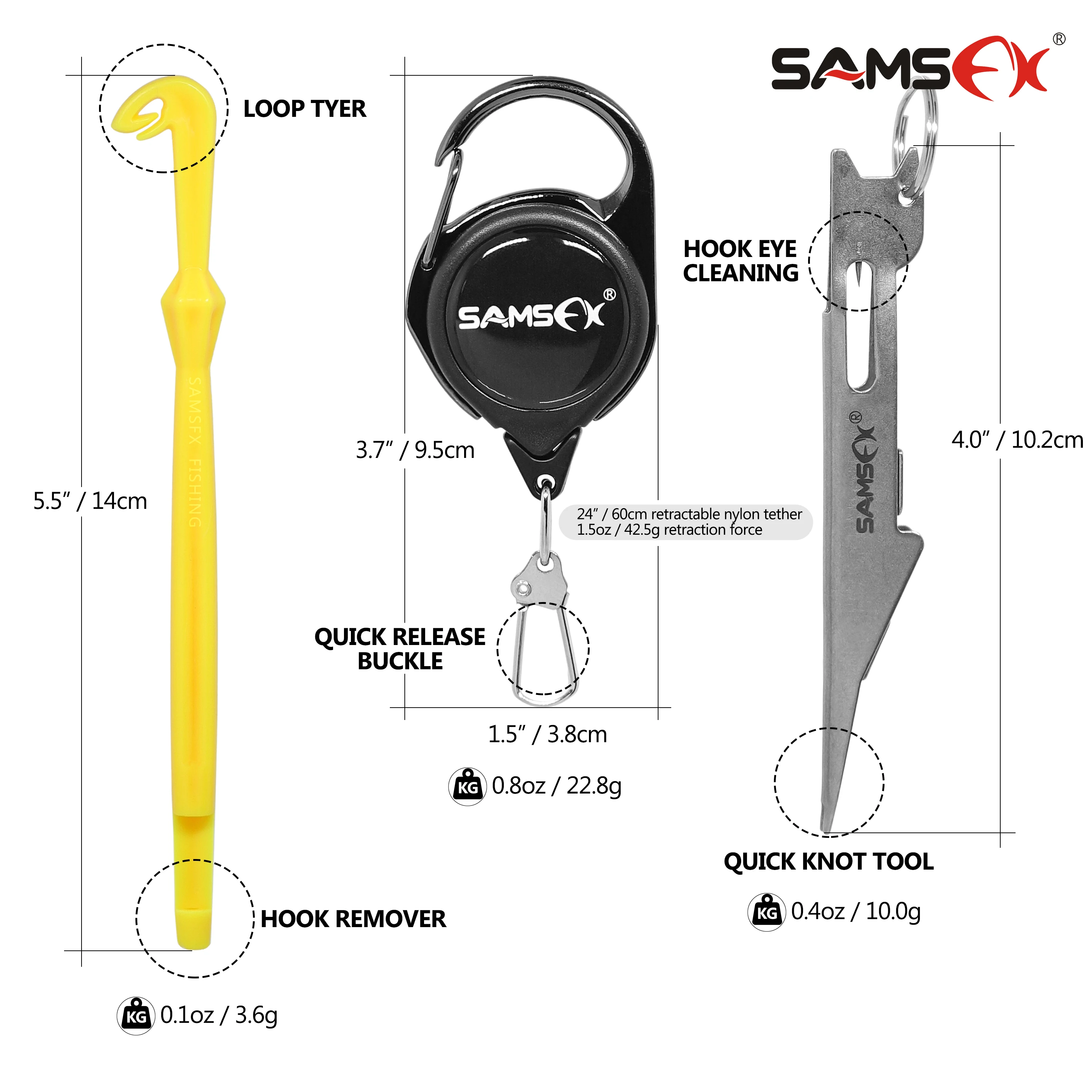 SAMSFX Fishing Line Tying Tool Loop