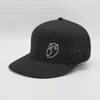 Fashion PVC Printed Bird Laser Boring Hole Flat Brim Tropical Snapback Hat Flexfit Snapback Cap