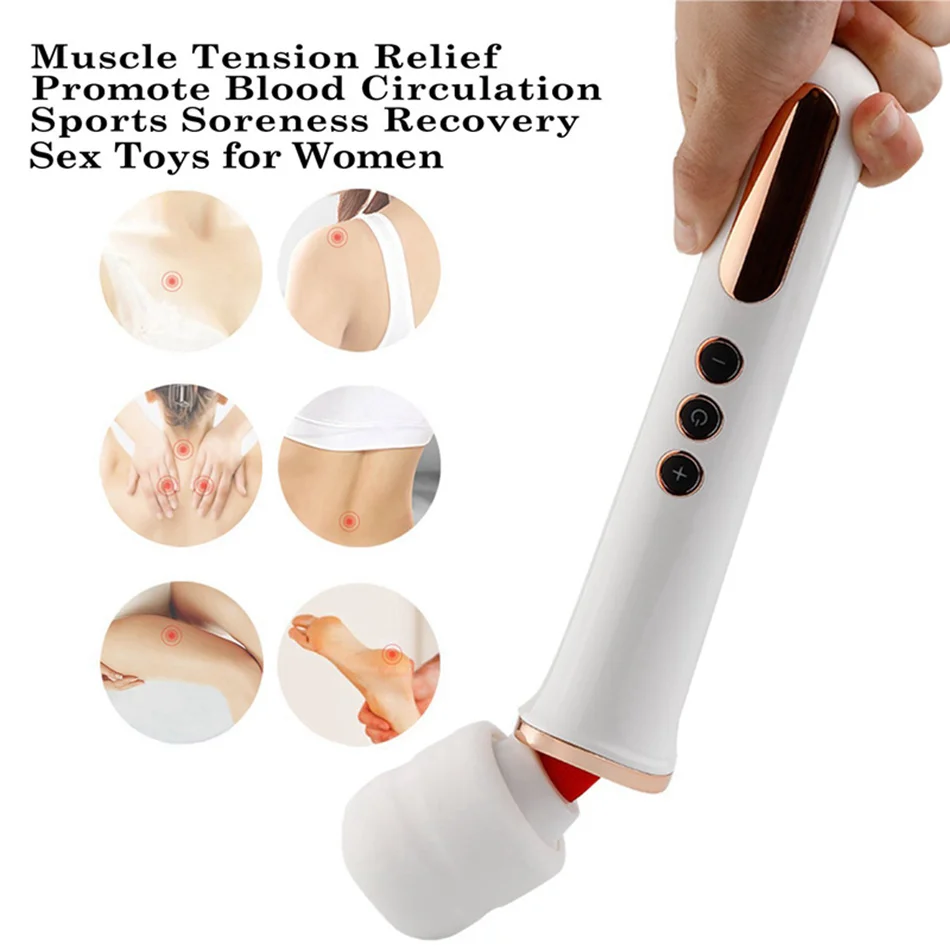 Powerful  10 modes Vibrator For Woman Huge AV Magic Wand Personal Body Massage Clitoral Stimulator Big Vibrator Erotic Sex Toys