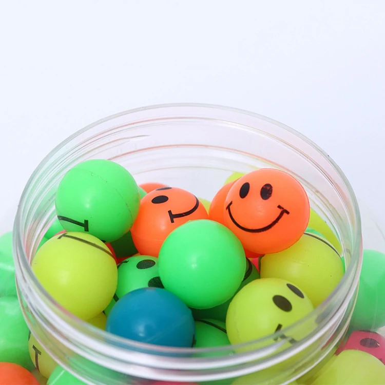 New Smile Face High Bounce Balls Super Color 27mm  Party Vending Happy 720 