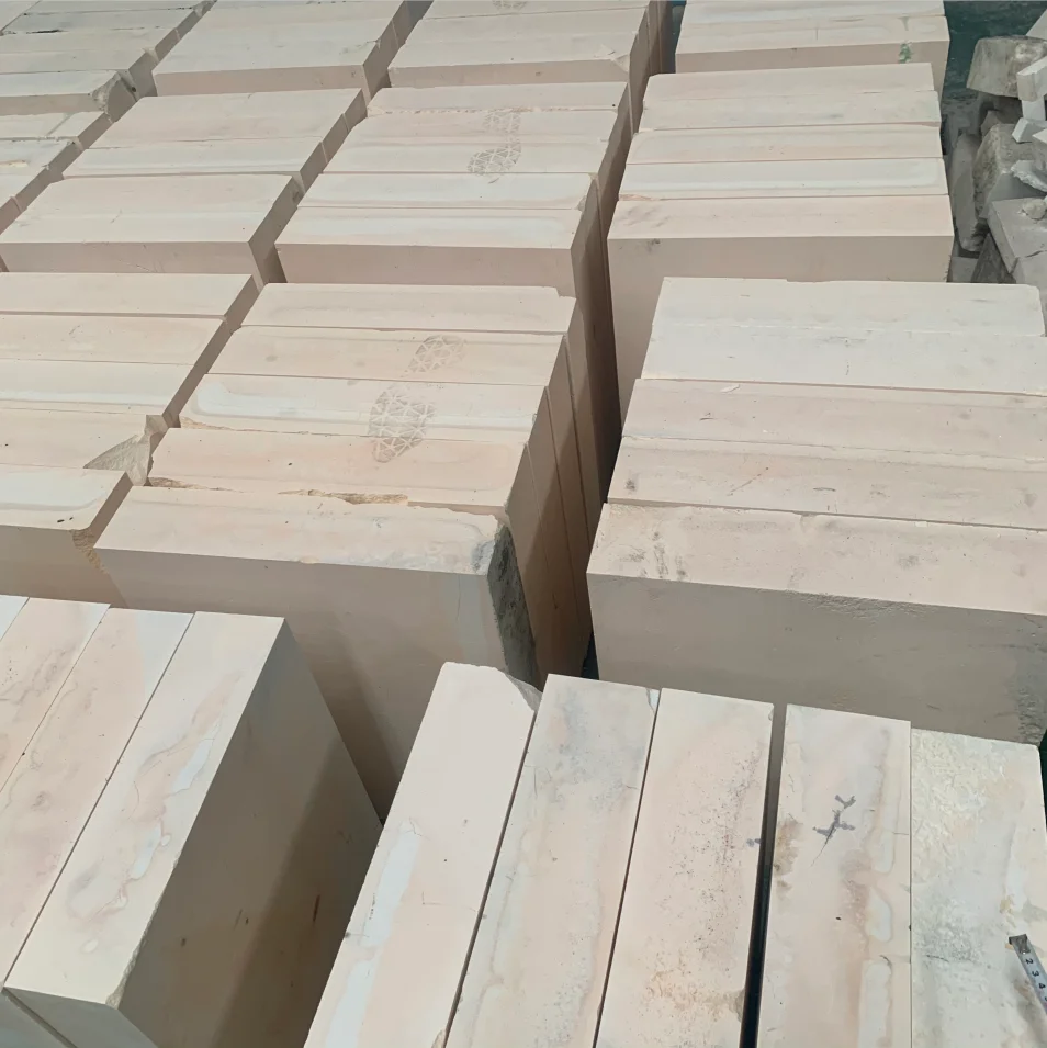 Used AZS block second hand electrical fused brick used for glass furnace