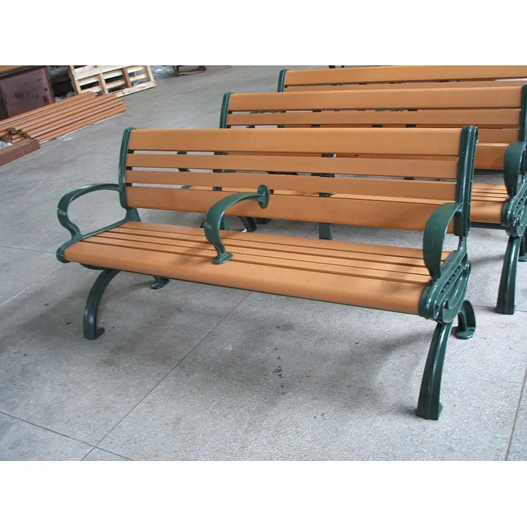 wooden long bench chair