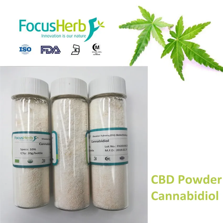 Focusherb 99% Purity Crystal Isolate Cbd Powder - Buy Cbd Powder ...