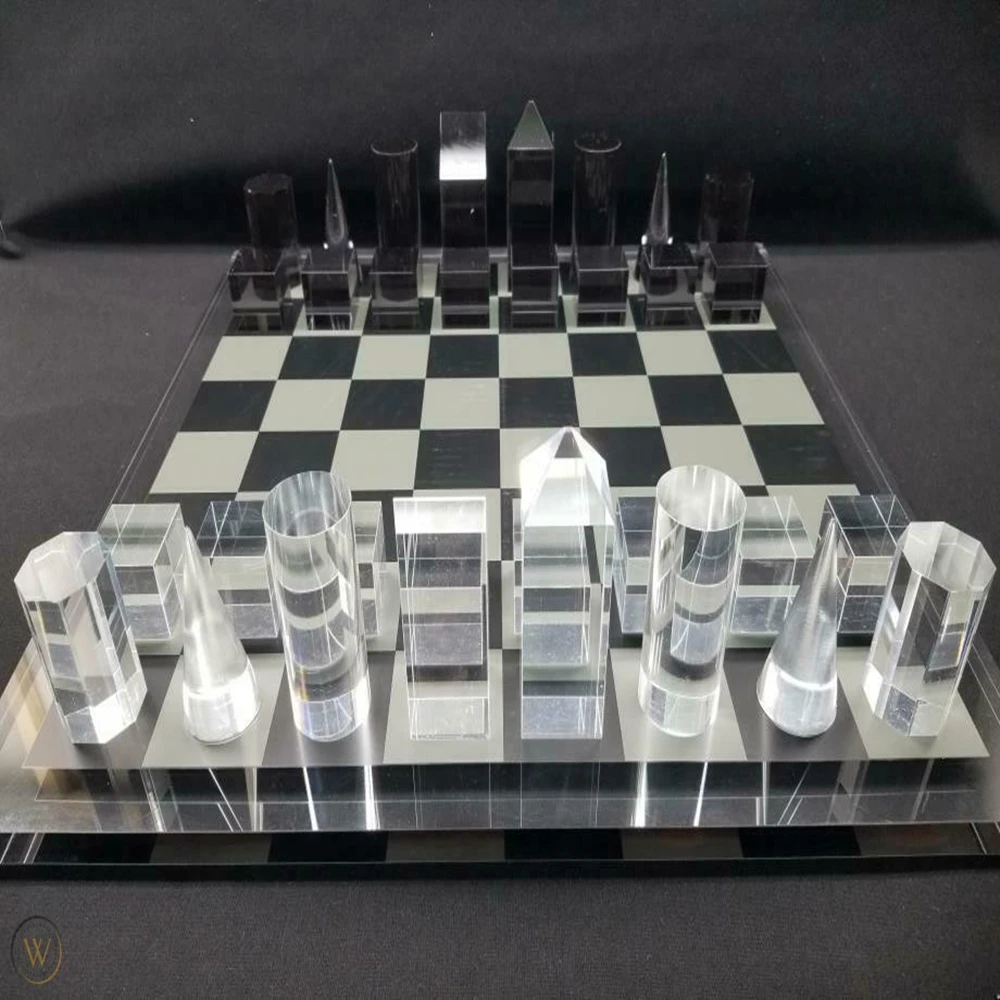 Vonvik Stunning Lucite-acrylic Chess Set With Matching Board - Buy ...