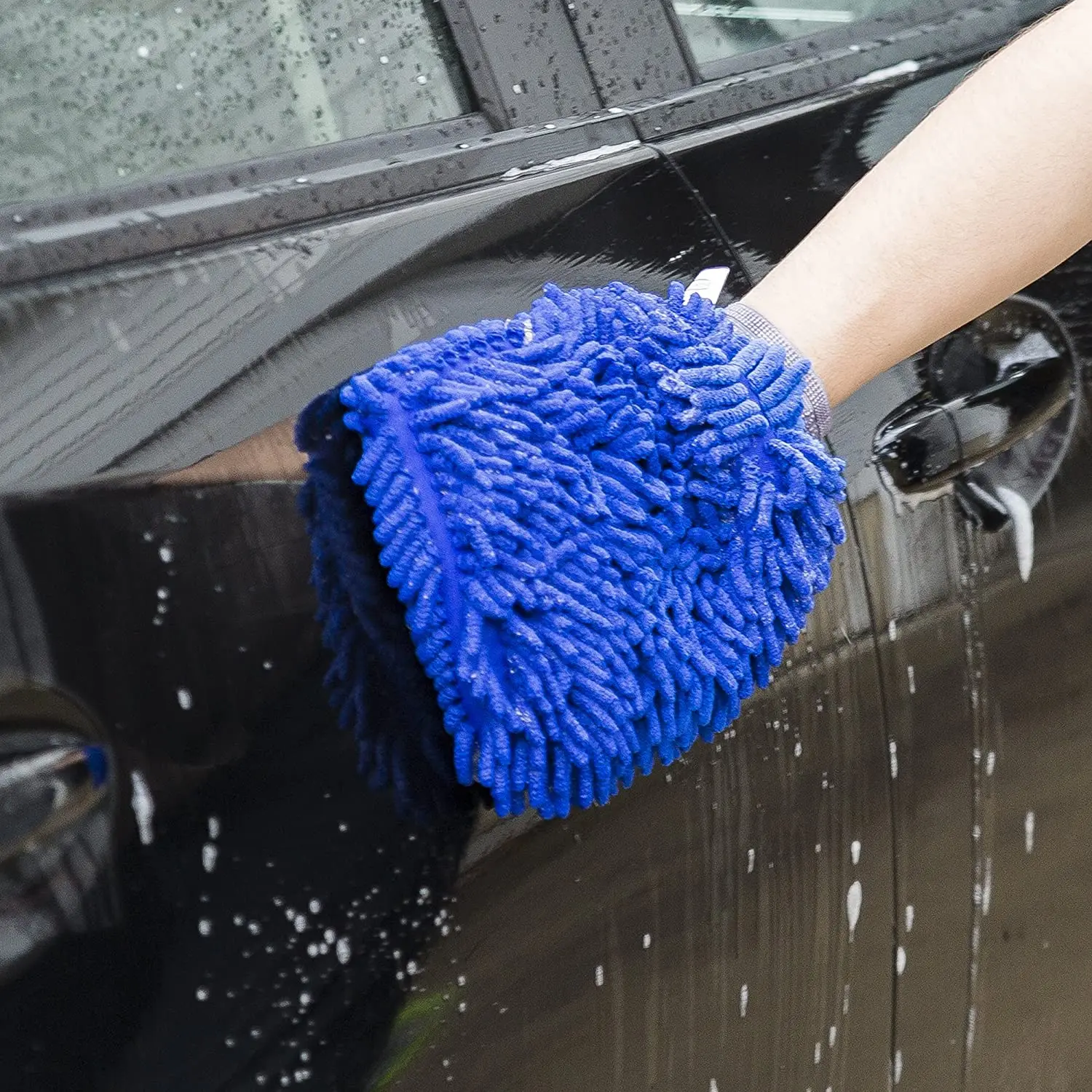 chenille mitt for car washing