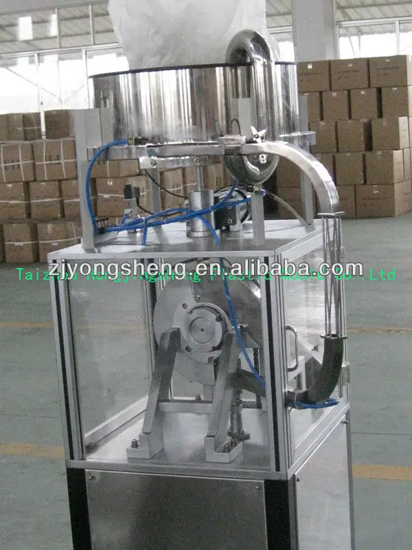 Plastic Cap Slitting Machine with hopper for cutting caps