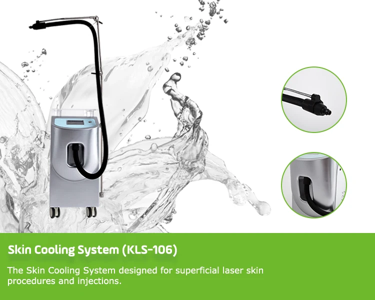Air skin cooling device reduce pain cold therapy laser skin cooler machine