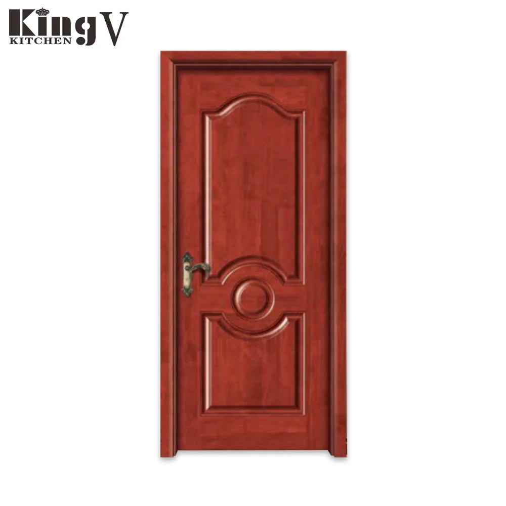 Kingv Solid Wood Door Design Home Interior Latest Design Wooden Interior Room Door Soundproof