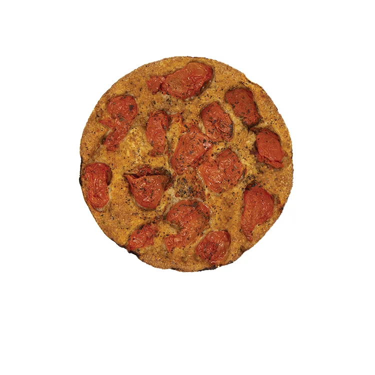 
350g mutil-cereal flour frozen Apulian focaccia with extra virgin olive oil and fresh tomatoes 