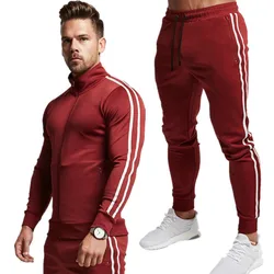 Factory Wholesale Customized Design Running Wear Mens Tech Sweatsuit Sets Training & Jogging Wear 2021 New sweatsuit
