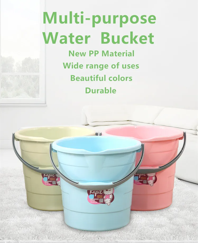 Household Items 16.1l Cheap Water Storage Plastic Bucket With The Mouth