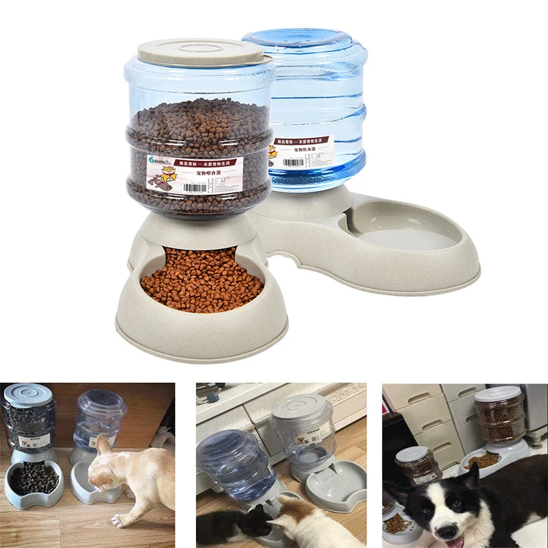 Self-Dispensing Gravity Pet Water Feeder Fountain Automatic Dog Water Bowl Pet Feeder