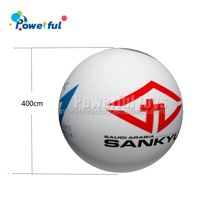 Custom Floating in Sky PVC Inflatable Sphere Helium Balloon For Outdoor Advertisement