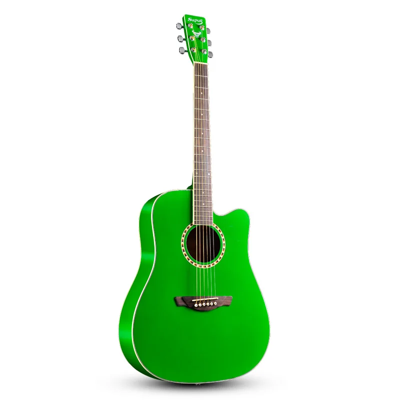 Supug Gd350 41 Inch Spruce Plywood Folk Guitar,Colored Wooden Guitar,Acoustic Guitar Buy