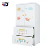Modern fitted designs high quality 0.7mm thickness metal material bedroom baby furniture wardrobes for kids
