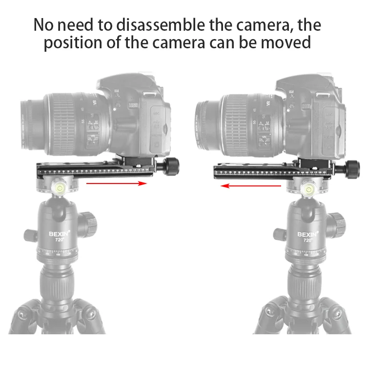 Camera Tripod Parts 200mm Long Adjustable Tripod Dslr Camera Clamp Base Mount Quick Release Base