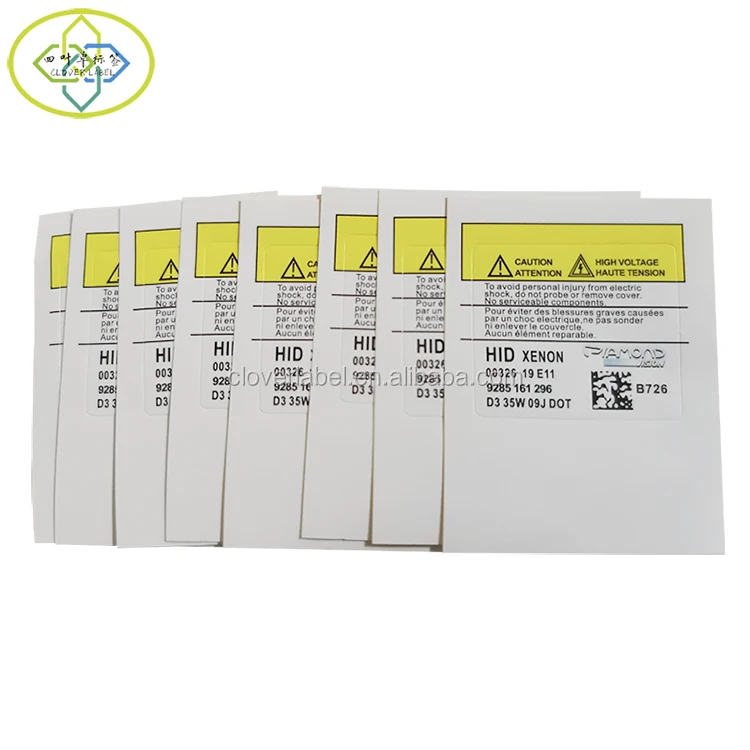 Custom Caution Attention Sticker Printing for Electric Shock Equipment ...