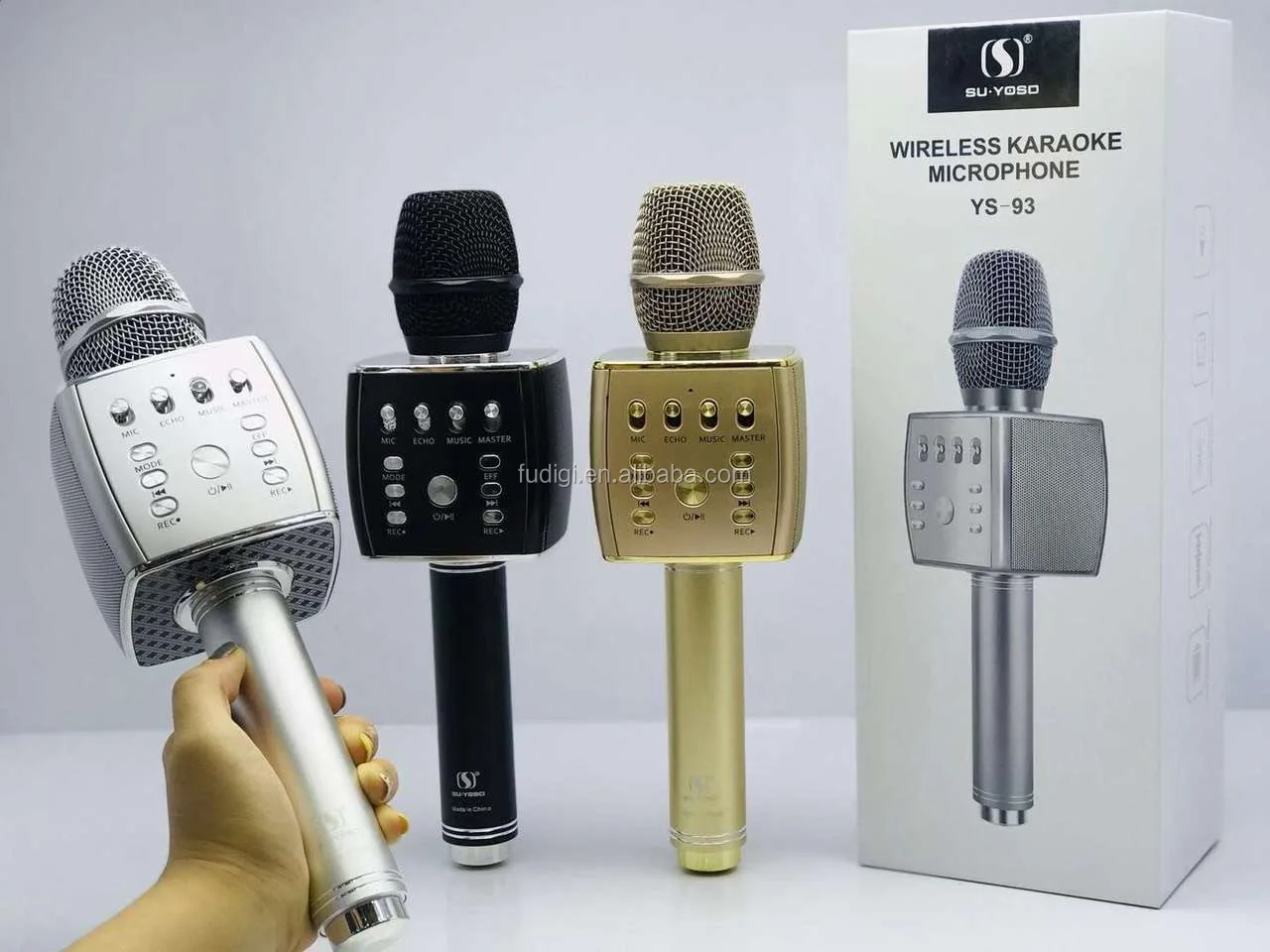 Original Ys93 Blue Tooth Wireless Karaoke Microphone Speaker Support