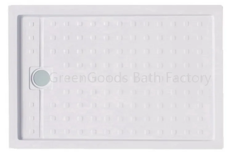 Greengoods Bath Factory Portable Large Rectangular Corner Shower Tray