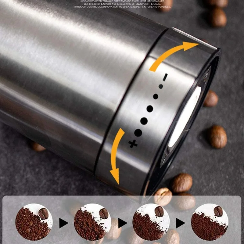 Electric Handheld Usb Coffee Grinder Portable Rechargeable Burr Grinder