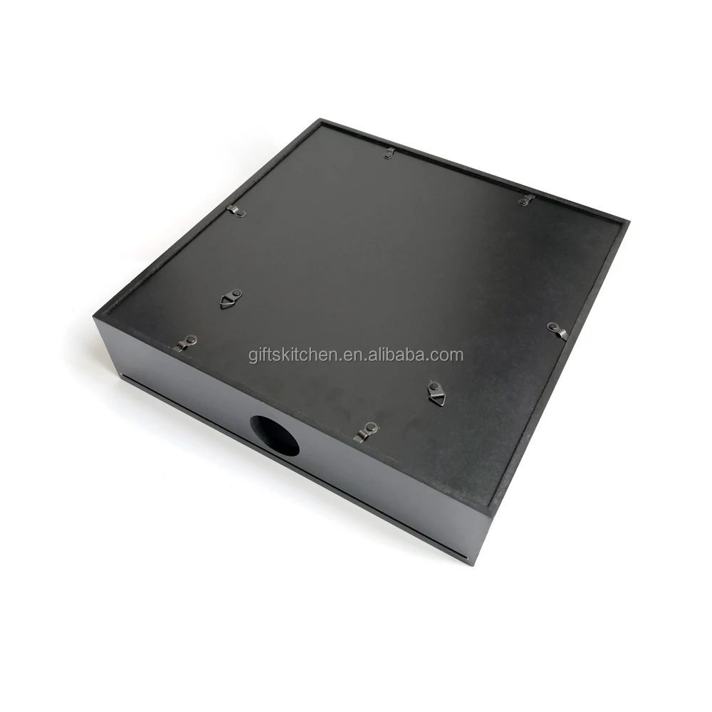 Eco-friendly Natural Customized Black MDF Cork Keeper Cork Holder Shadow Box Wine Box