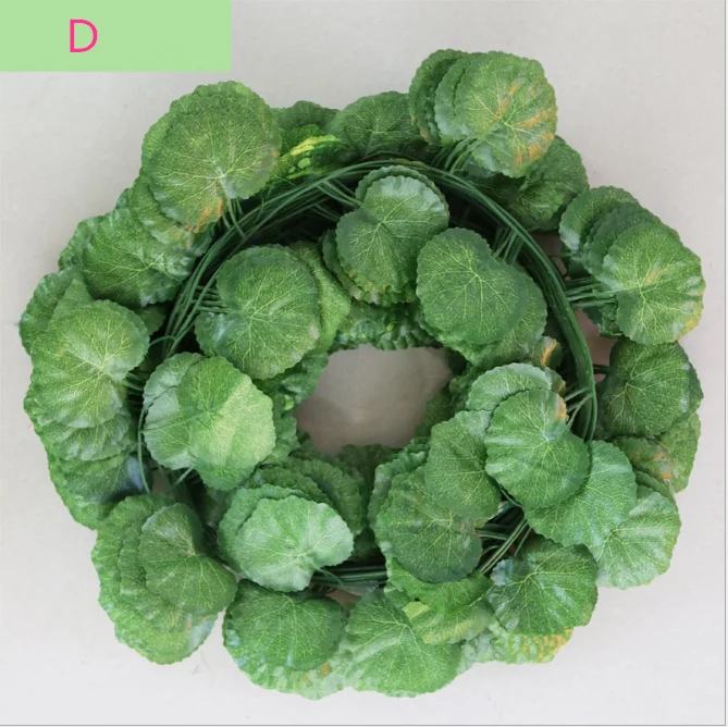 E21710 Silk Leaves Artificial Grapes Plant Leaves Greenary And Green