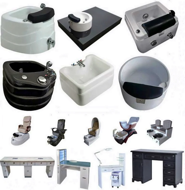 Factory Portable Nail Salon Foot Bath Spa Tub Massage Pedicure Bowl