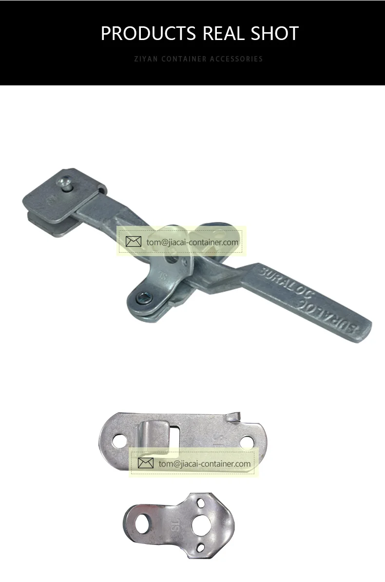 Galvanized Shipping Container Door Lock Handle Retainer Catch And Plate