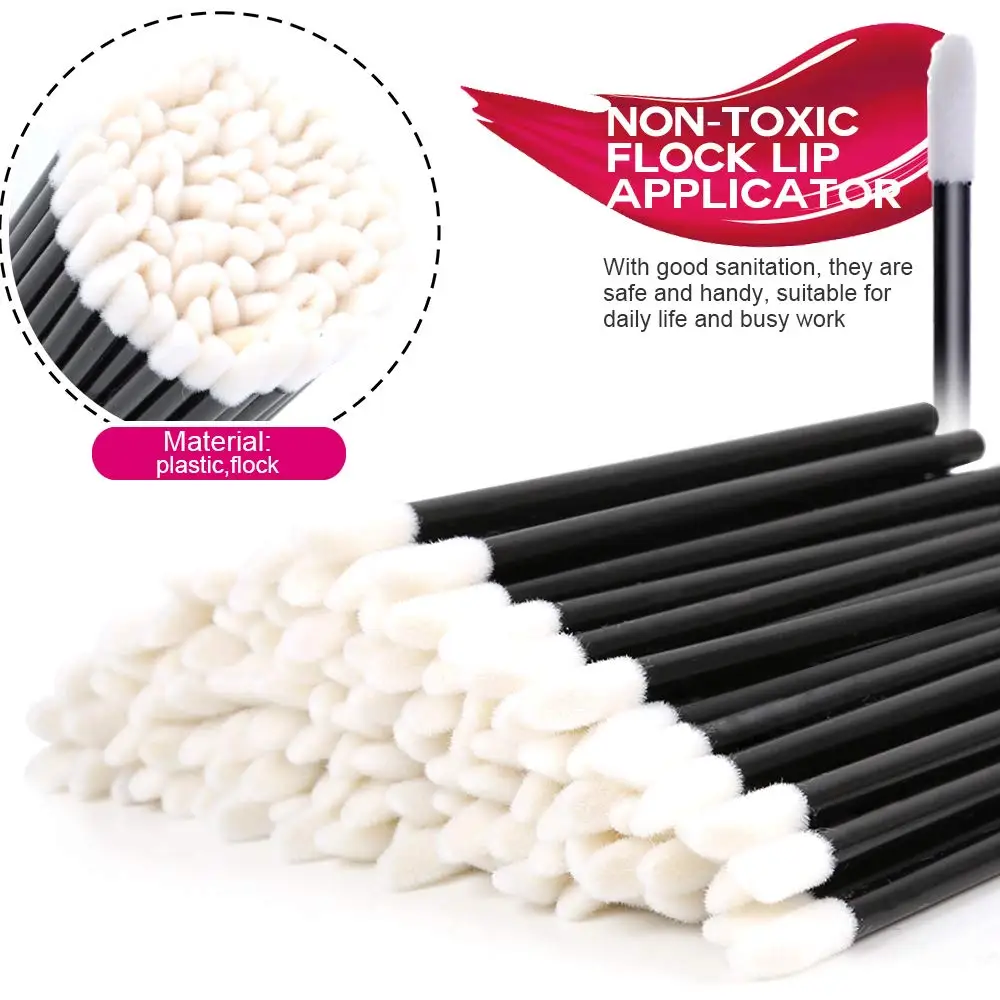 Disposable Lip Gloss Applicator Wands Lip Brush Gloss Lipstick Cleaners