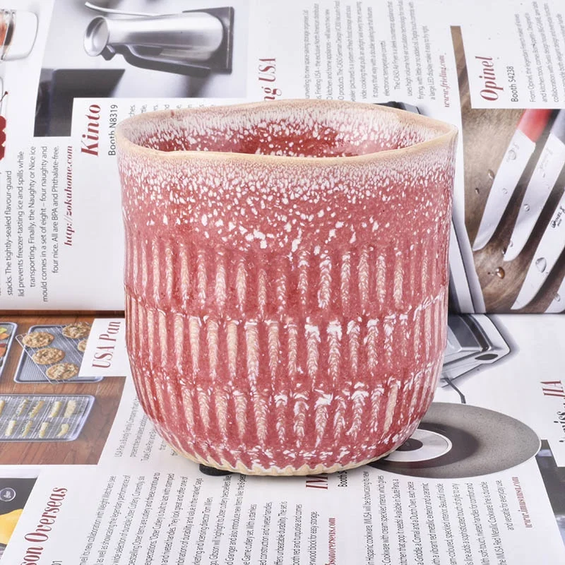 400ml pink ceramic candle jar scented candle tumbler party decor