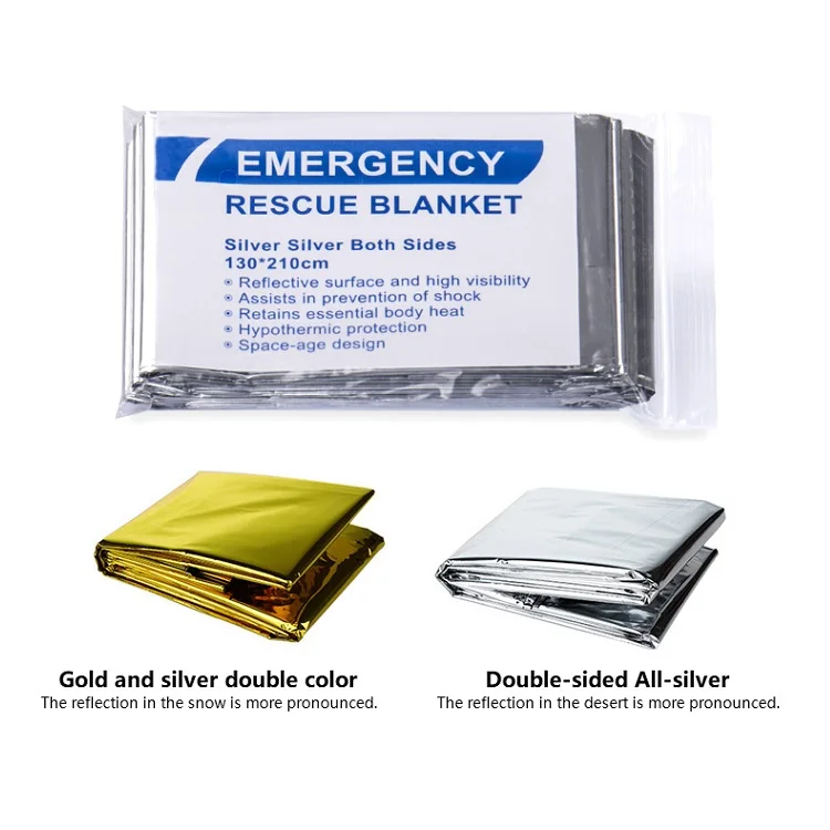 Outdoor Emergency Thermal Blanket Survival Emergency Mylar Thermal