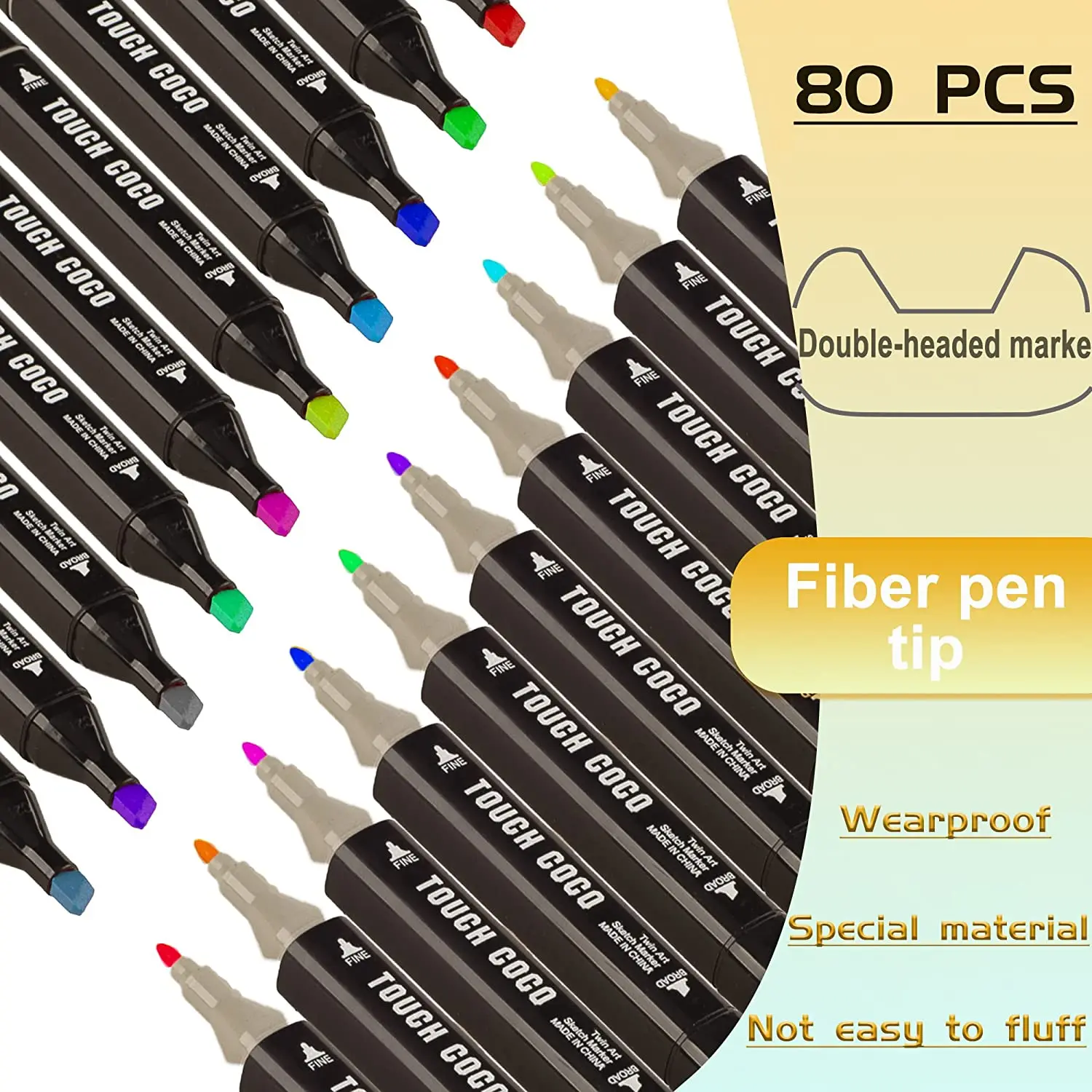 Professional 80/168/262 Color Dual Tip Art Drawing Permanent Alcohol